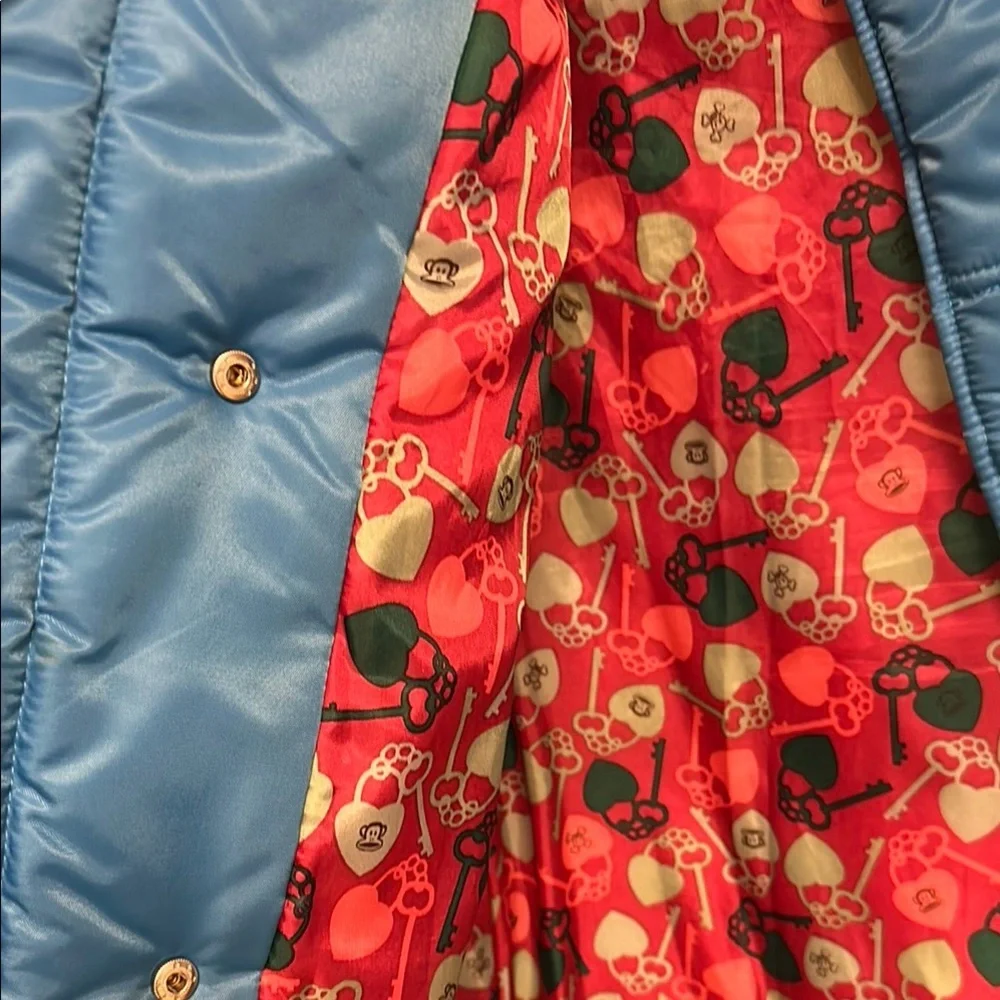 Paul Frank is Your Friend Youth Blue Puffer Nylon Winter Jacket Ski/Snow Size L